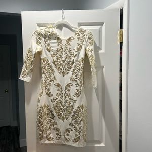 Sequins detailed mini dress